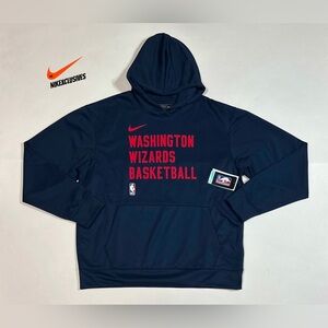 Nike NBA Engineered Washington Wizards Basketball Hoodie Pullover Sweatshirt L